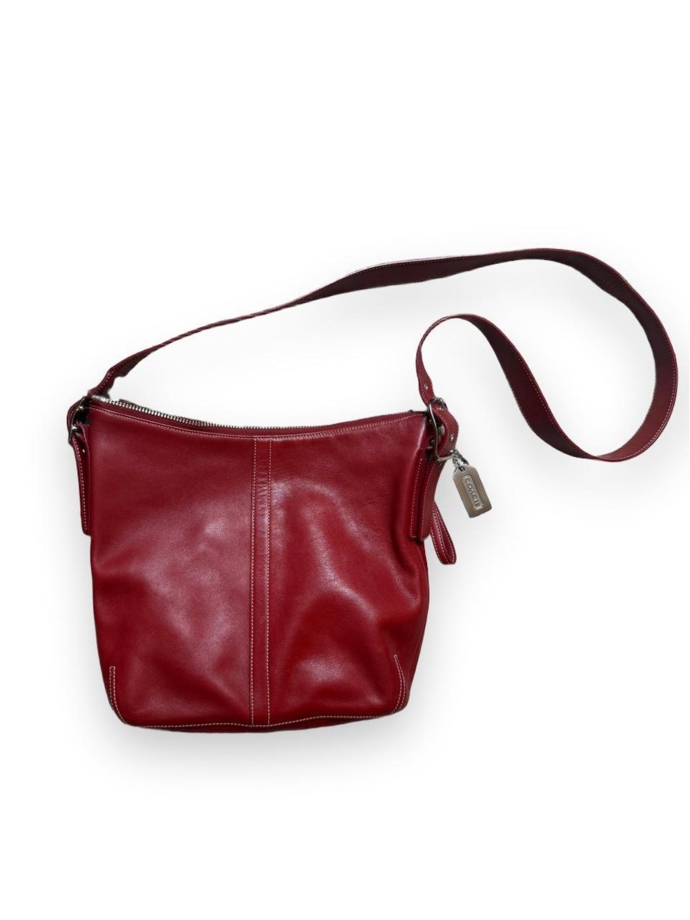 Coach Red Leather Vintage Crossbody